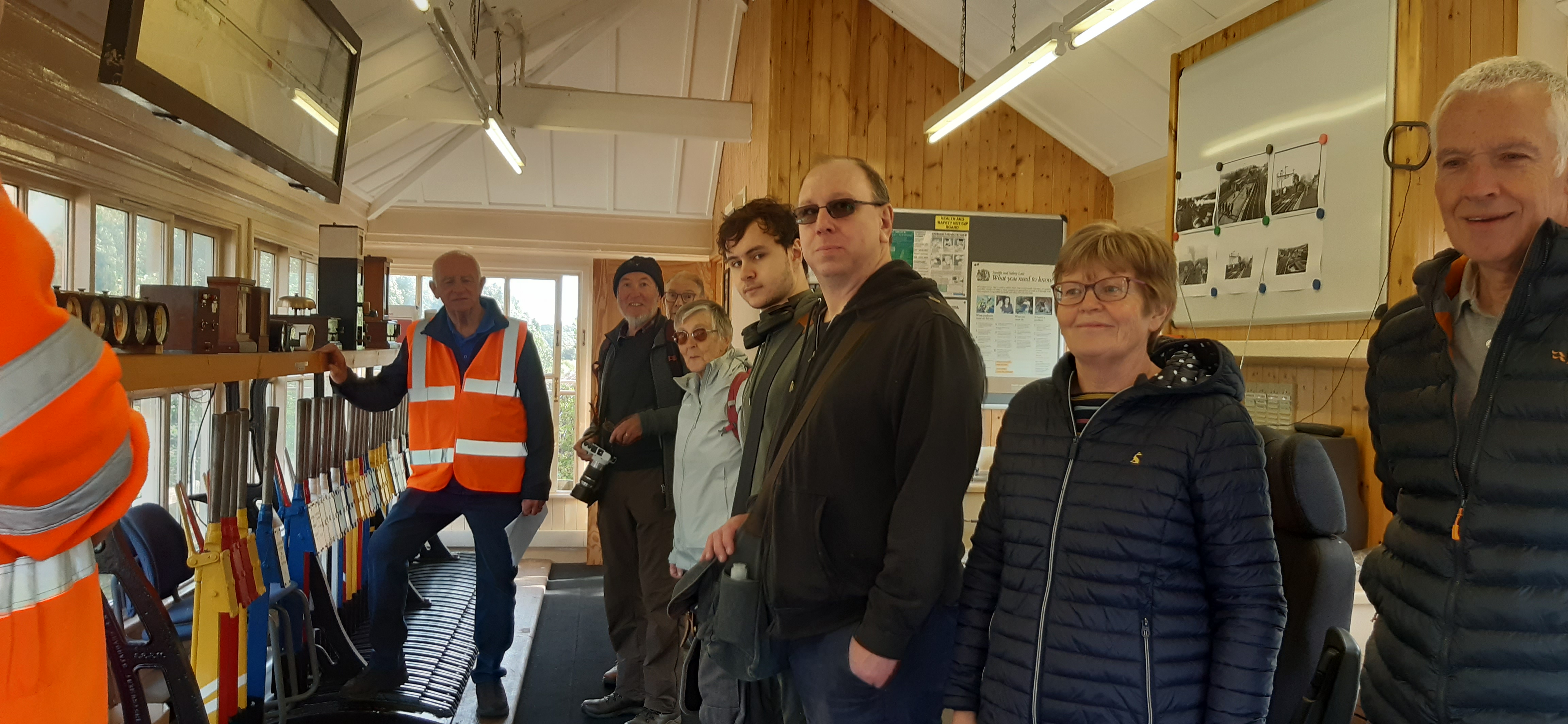 Visitors to the box